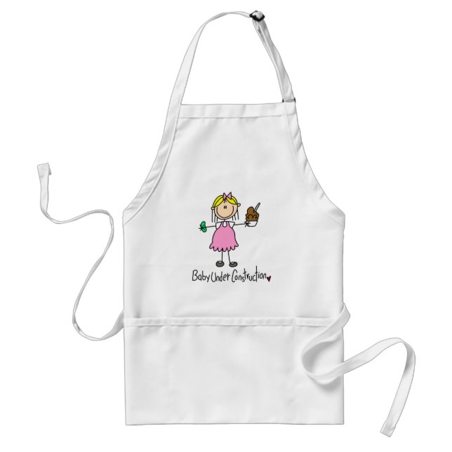 Avental Camisetas e Presentes Bebê em Construção (Frente)