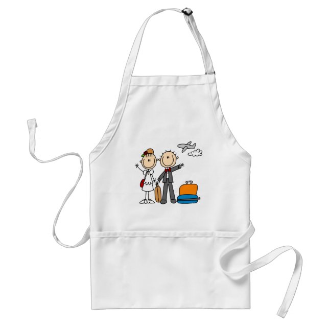 Avental Camisetas e Presentes de Lua de Mel de Casamento d (Frente)