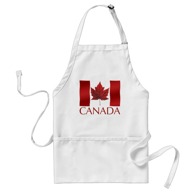 Avental Canadá Souvenir Apron Canadá Mapeamento Leaf Souve (Frente)