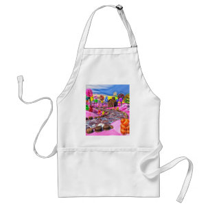 Avental Candyland cor-de-rosa