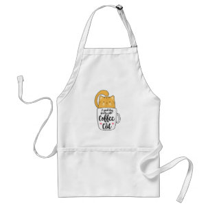 Avental Caneca de Café de Gato Laranja Engraçado Amante de