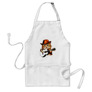 Avental Cantando Gato Apron Engraçado de Estrela Meow