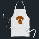 Avental Cão bonito do Wiener dos desenhos animados do<br><div class="desc">Cão bonito dos desenhos animados de Doxie</div>