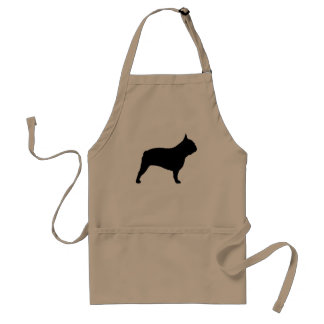 Avental Cão preto da silhueta | Frenchie do buldogue