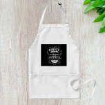 Avental Capturando a felicidade em uma taça<br><div class="desc">Um design de café que ama café que diz café com um amigo é como capturar felicidade em uma xícara. Esta design parece realmente eficaz nestes Apron</div>