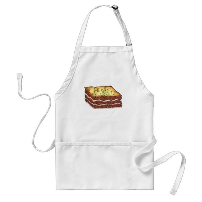 Avental Carne Lasagna Lasagna Restaurante Comida Itália Co (Frente)