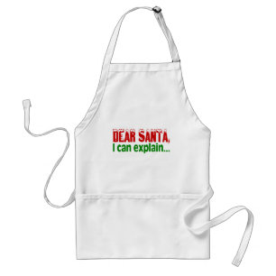 Avental Caro Papai noel, eu posso explicar