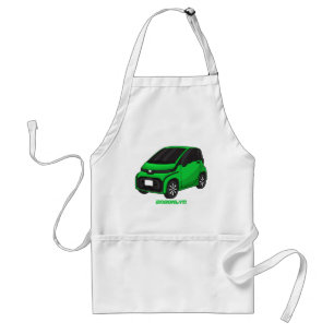Avental Carro verde e fino