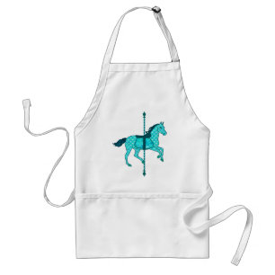 Avental Carrossel Horse - Turquesa e Aqua