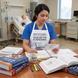 Avental Cartões de Estudo Engraçados para Estudantes de En
