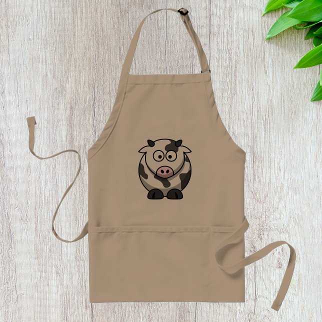 Avental Cartoon Cow Apron (Criador carregado)