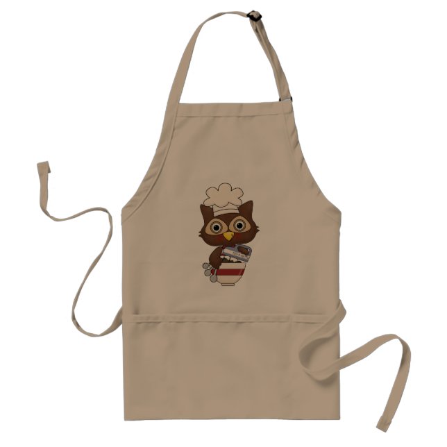 Avental Cartoon de cozinha da Baking Owl (Frente)