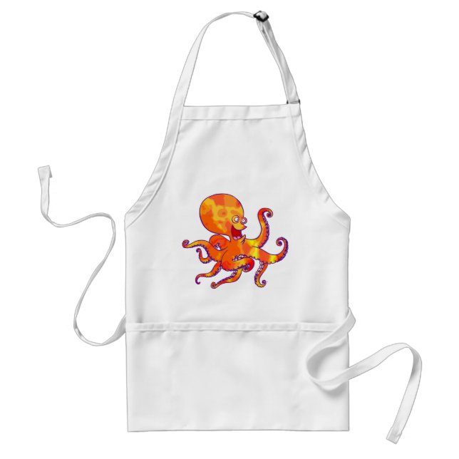 Avental Cartoon divertido Octopus Mousepad (Frente)