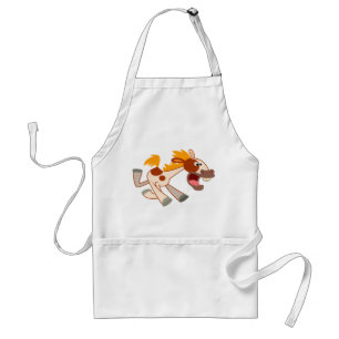 Avental Cartoon Livremente Pinto Horse Apron