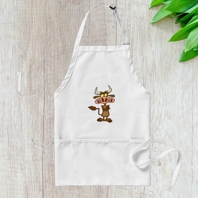 Avental Cartoon Mad Cow (Criador carregado)