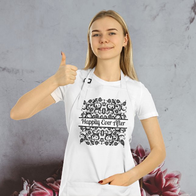 Avental Casamento/Aniversário Floral Qualquer Cor (Criador carregado)