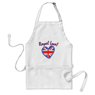 Avental Casamento Real, Amor Real, Union Jack Heart