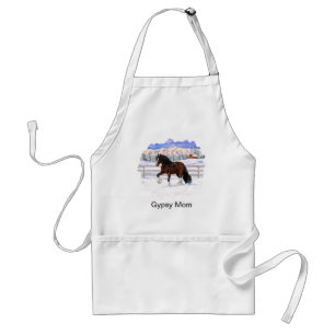 Avental Cavalo de Rascunho de Vanner Gypsy Bay Brown em Ne