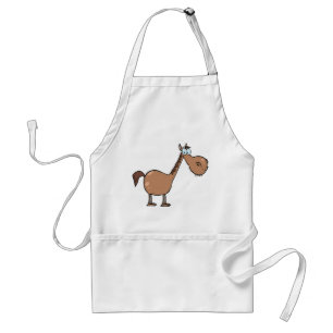 Avental Cavalo Derpy Engraçado Garanhão Marrom Tolo