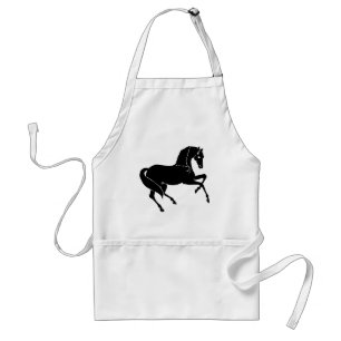 Avental Cavalo Prancing preto