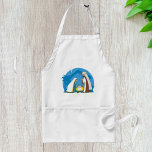 Avental Cena de Natividade<br><div class="desc">Celebração religiosa com uma cena de natividade. Esta design parece realmente eficaz nestes Apron</div>
