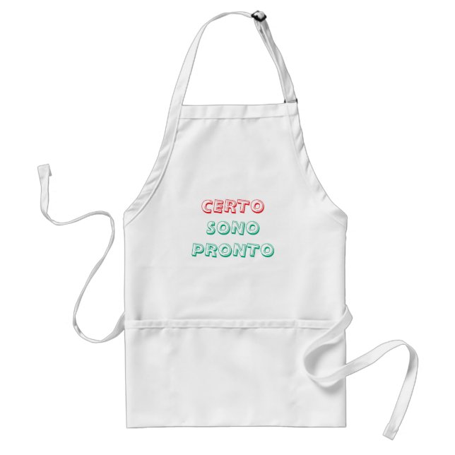 Avental certo sono prontamente italiano Apron (Frente)