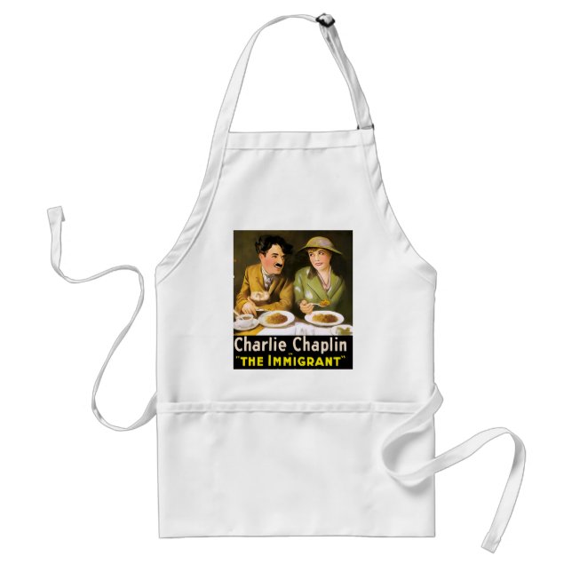 Avental Charlie Chaplin/O Imigrante Apron (Frente)