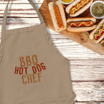 Avental Chef de Cachorro Quente Mens Apron<br><div class="desc">Pai tendo um CHURRASCO - e ele é um cachorro-quente fazer,  ele precisará de um desses para parar toda a gordura.</div>