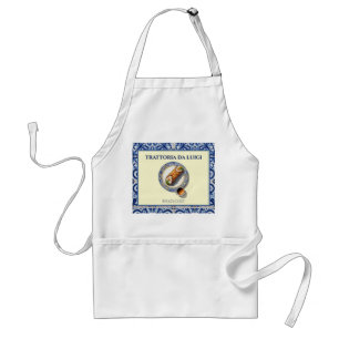 Avental Chef de Sobremesa Cannoli de Azulejo Siciliano