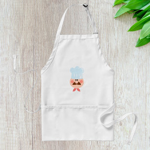 Avental Chef Italiano com Bigode e Chapéu