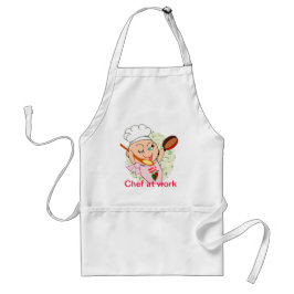 Avental Chef no trabalho