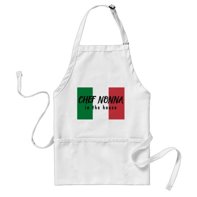 Avental Chef Nonna Flag italiano (Frente)