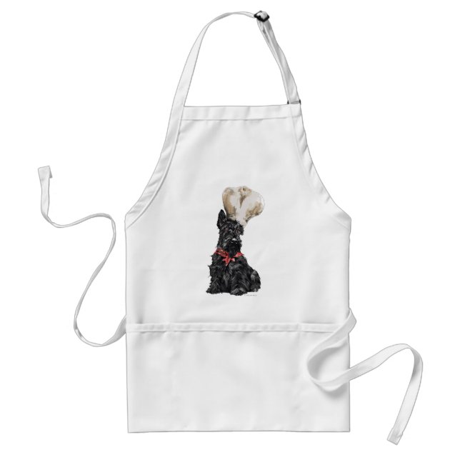 Avental Chef Terrier Escocês (Frente)