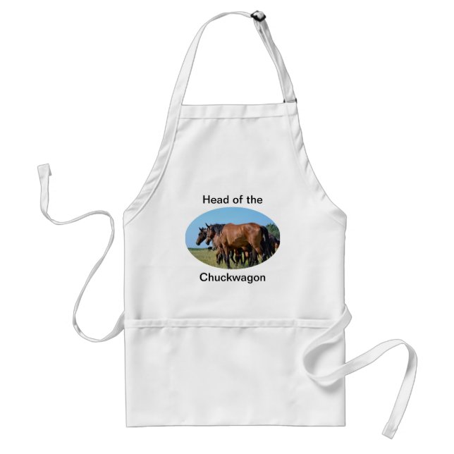 Avental Chefe do Cavalo de Chuckwagon Apron (Frente)