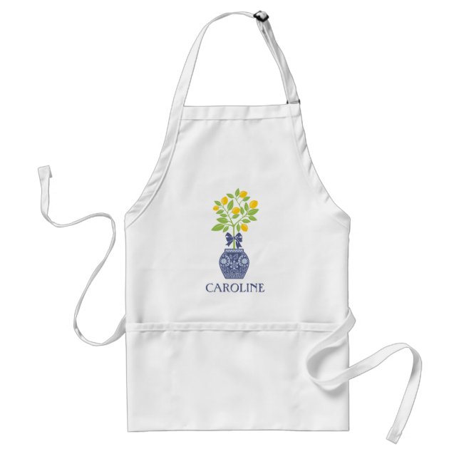 Avental Chinoiserie Lemon Tree Personalized Apron (Frente)