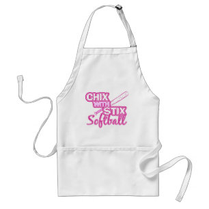 Avental Chix com softball de Stix