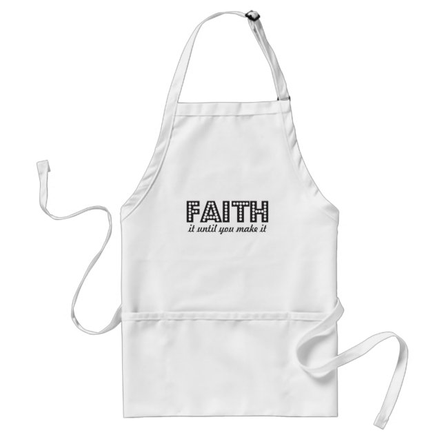 Avental Christian Faith até você torná-lo inspirador (Frente)