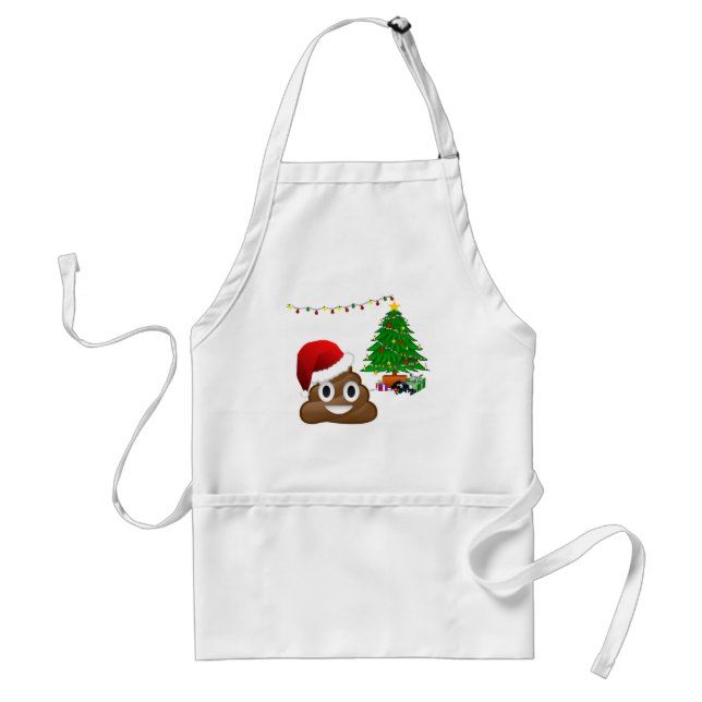 Avental christmas poo emoji (Frente)