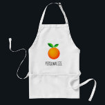 Avental churrasco de cozinha de fruta laranja para ele<br><div class="desc">O avental de churrasco de cozinha de fruta laranja para ele ou para ela. Diversão de designs saudáveis para crianças e adultos. Ilustração de arte vetorial com tipografia na moda. Pedões personalizados que podem ser personalizados com nome, monograma ou citação engraçada. Crie o seu para esposa, mãe, irmã, filha, prima,...</div>