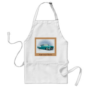Avental Clássico Americano Chevy 1956 - Verde Água, Aventa