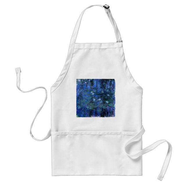 Avental Claude Monet Blue Water Lily (Frente)