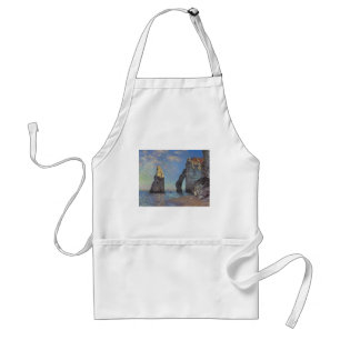 Avental Claude Monet os penhascos em presentes do destino