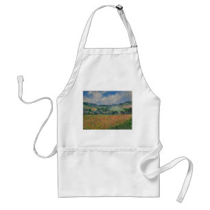 Avental Claude Monet Painting, Poppy Field em Giverny