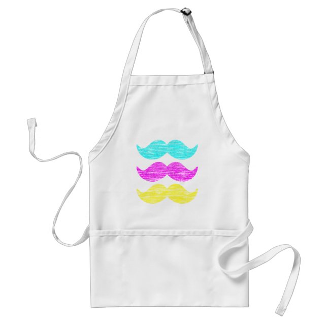 Avental CMY Mustaches (estilo letterpress) (Frente)