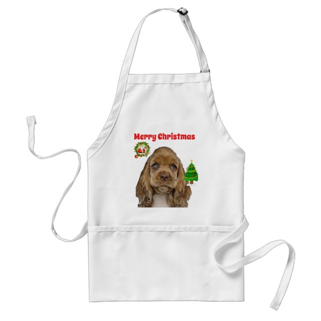 Avental Cocker spaniels Natal Apron (Frente)
