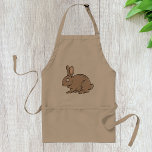 Avental Coelho Castanho Apron<br><div class="desc">Um coelho marrom giro que parece tão amável e fofinho. Esta design de um coelho marrom faz a imagem perfeita para uma gama de produtos legal. Você vai querer levar este coelho marrom para casa. Este coelho marrom parece excelente neste avental. Perfeito para si mesmo ou como presente</div>