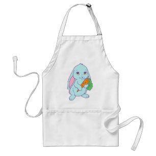 Avental Coelho Coelho de Desenho Animado Fofo Kawaii Cenou