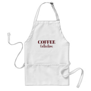 Avental Coffee Collective Burgundy Serif