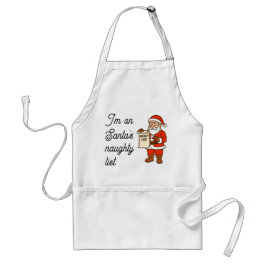 Avental Coffee House Sleuths Apron: Santa's Naughty List