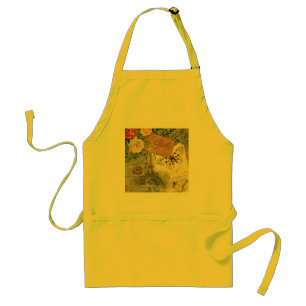 Avental Colagem de Viagem da Vintage Eiffel Tower Paris Fr